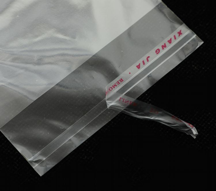 Clear Opp Bag Sticky strips Clear Opp Bag Sticky strips